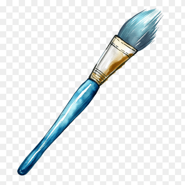 watercolor paint brush clipart