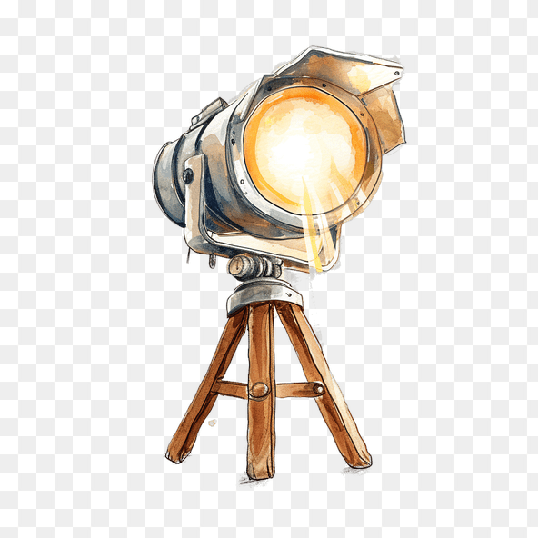 vintage spotlight clipart