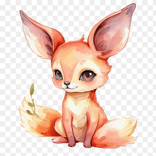 cute cartoon fox clipart