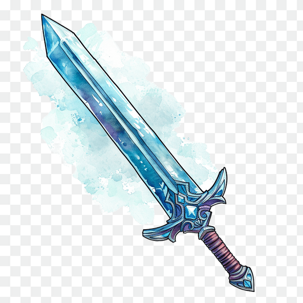 Ice sword clipart
