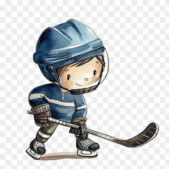 hockey boy clipart