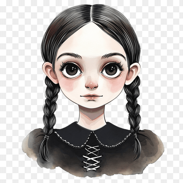 Wednesday addams clipart