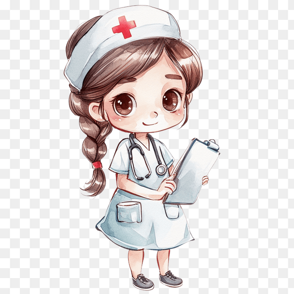 Cute Nurse Girl Clipart