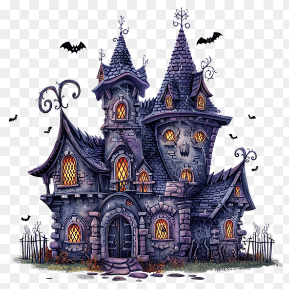 haunted house clipart