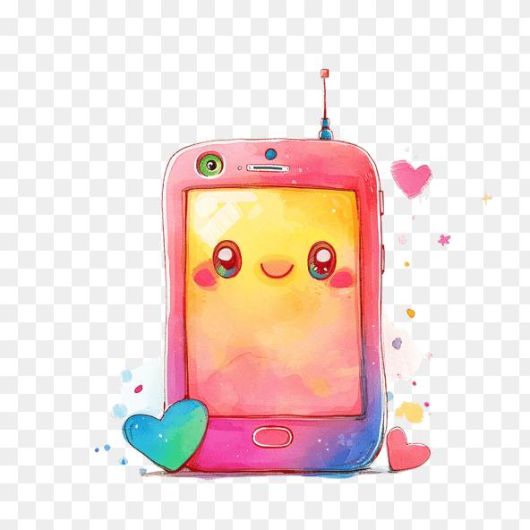 Cute Cartoon Phone Clipart