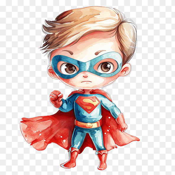 cute superman clipart
