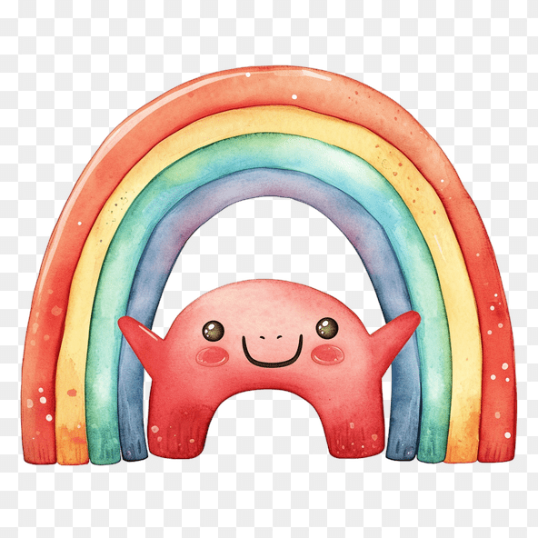 cute rainbow clipart