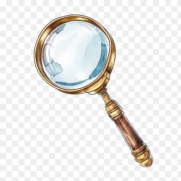 Antique Magnifying Glass Clipart