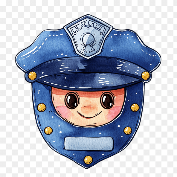 Cute Police Badge clipart