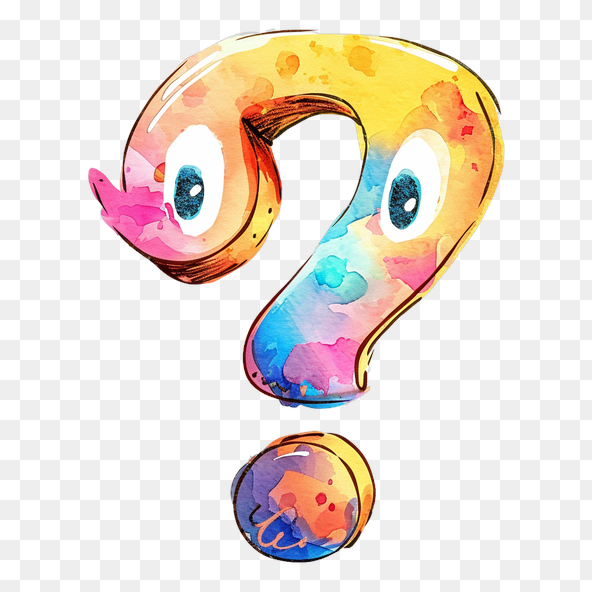 watercolor question mark clipart