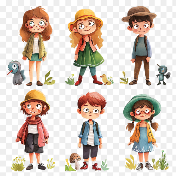 farmer kids clipart