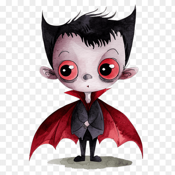 Cute Vampire Halloween Clipart