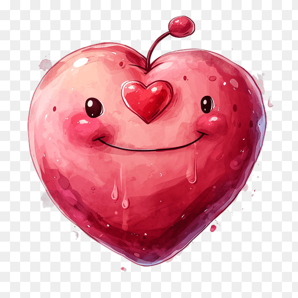 Cute Watercolor Heart Clipart