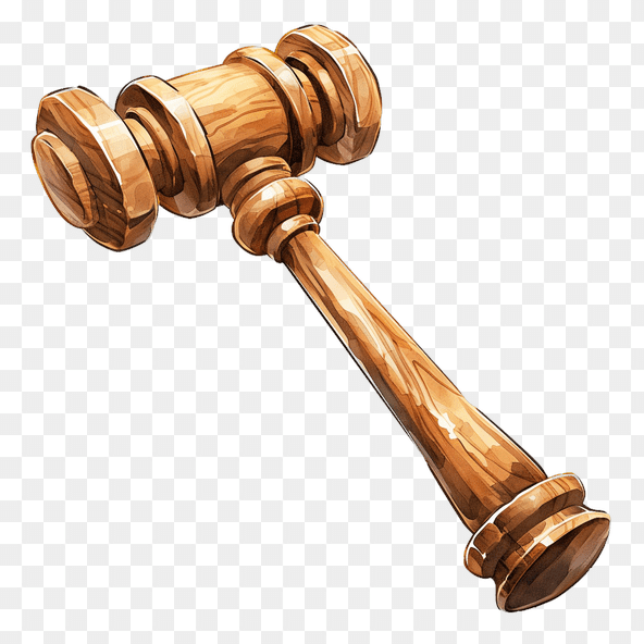 Wooden Gavel Clipart
