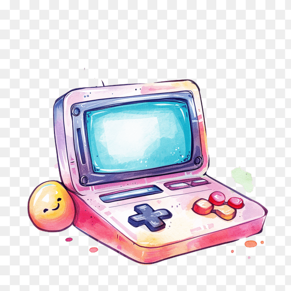watercolor video game clipart