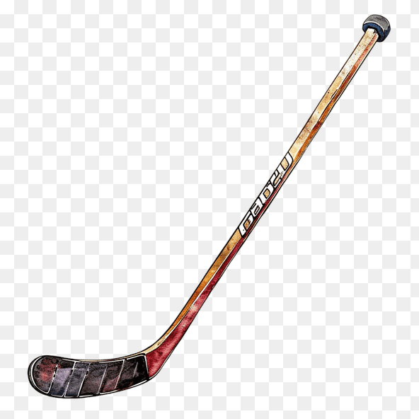 hockey stick clipart