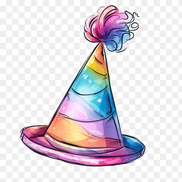 cute birthday hat clipart