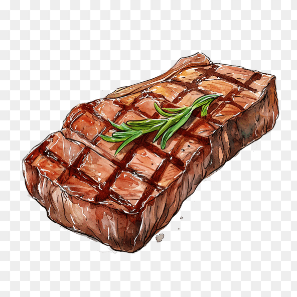 raw steak clipart