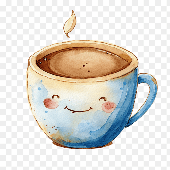 Kawaii Coffee Mug Clipart