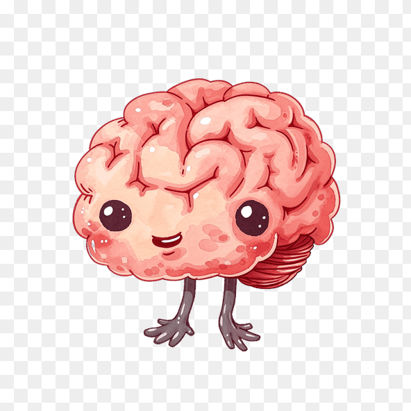 Kawaii Brain clipart