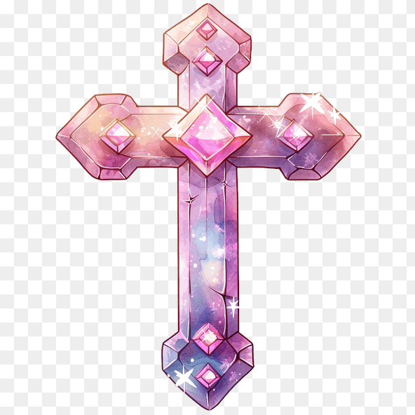 jeweled cross clipart