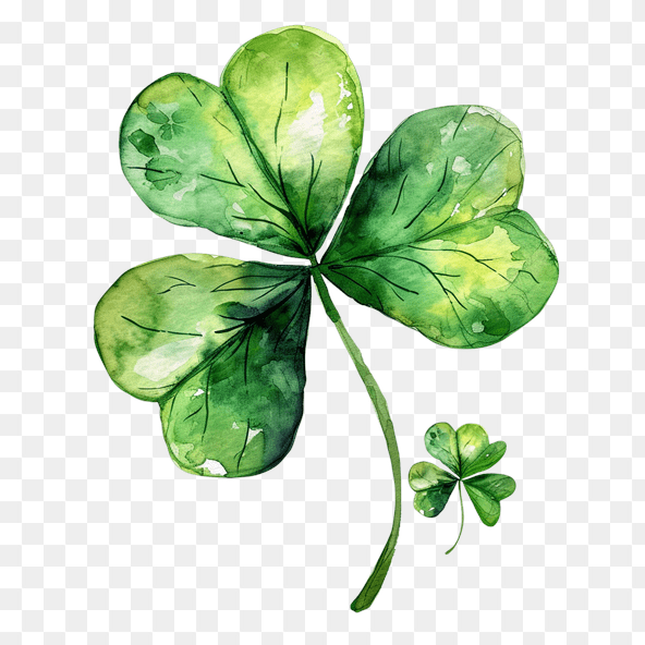 Watercolor Shamrock Clipart
