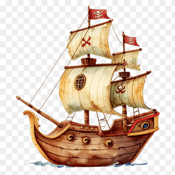 Cartoon Pirate Ship Clipart