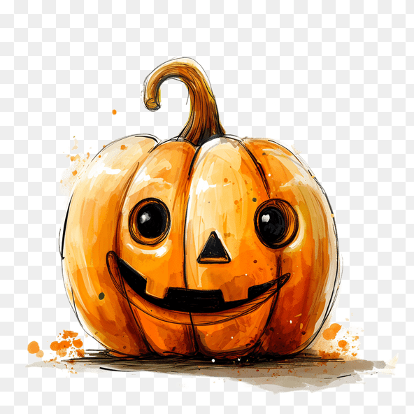 Cute Halloween Pumpkin Clipart