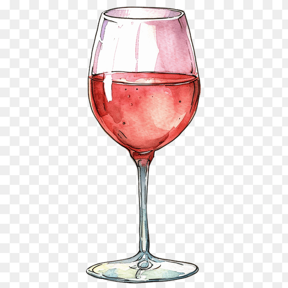 watercolor wine glass clip art