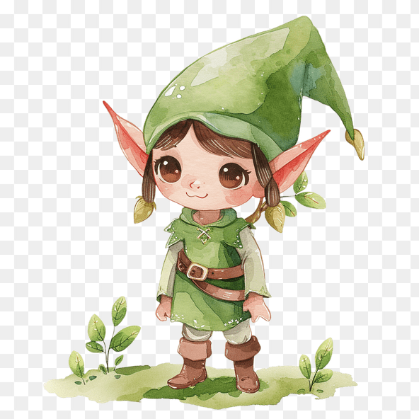 cute elf clipart