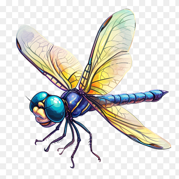 Colorful Dragonfly Clipart