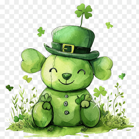 Cute Leprechaun Teddy Bear Clipart