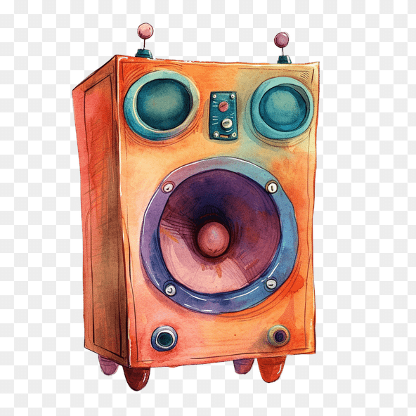 cute speaker clipart