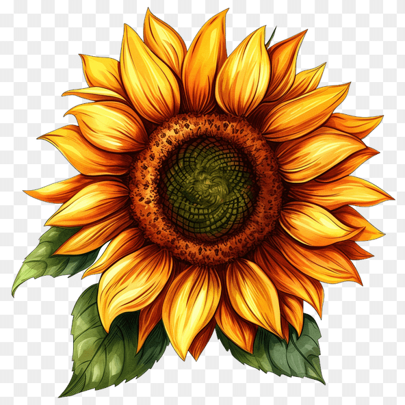 powerful sunflower clipart