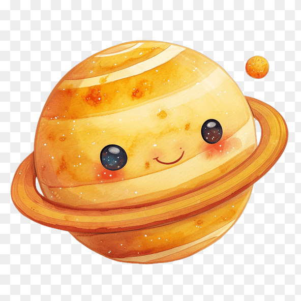 cute saturn clipart