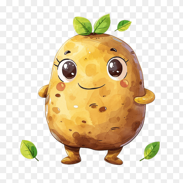 Kawaii Potato Clipart