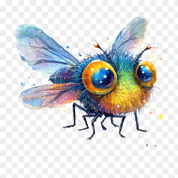 Cute Cartoon Fly Clipart