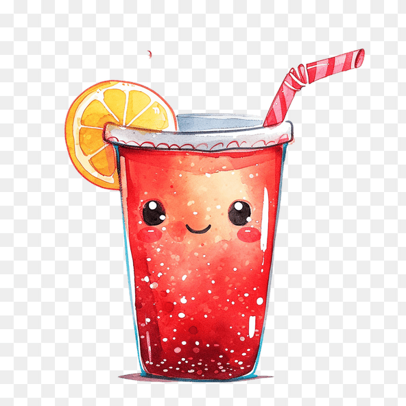 kawaii soda clipart