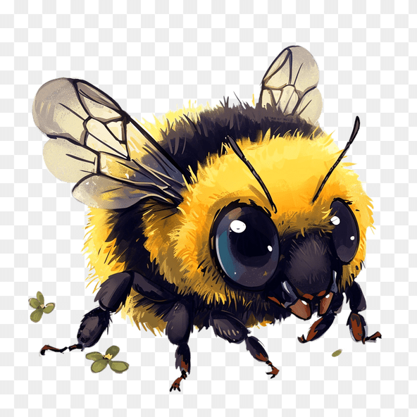  flying bee clipart