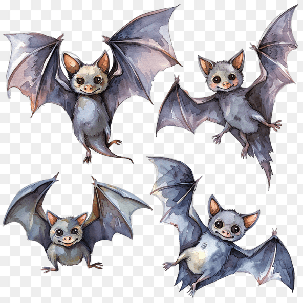 cute cartoon bat clipart