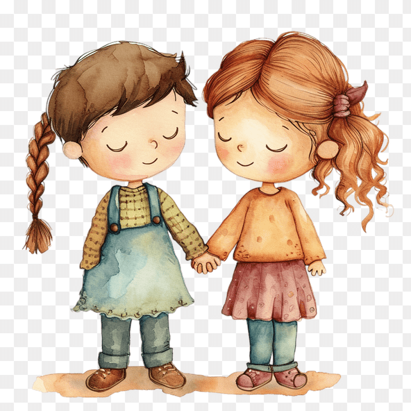 holding hands clipart