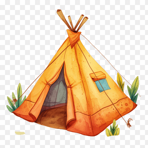 nature tent clipart