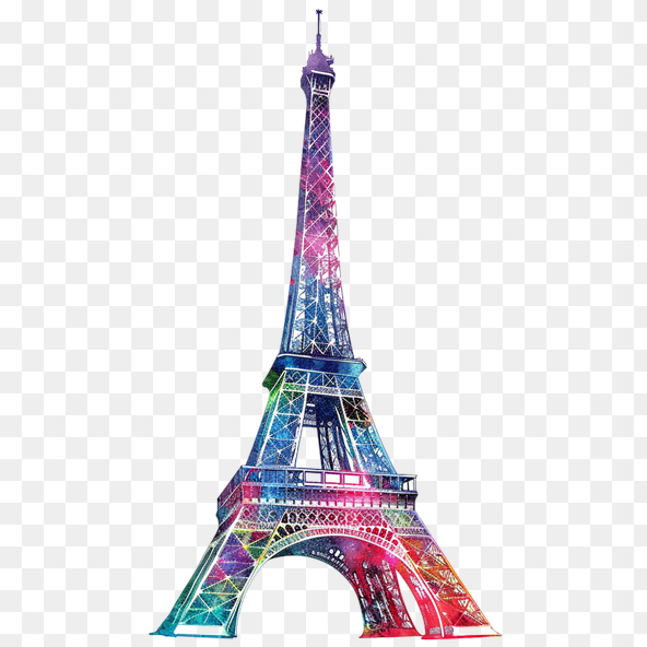eiffel tower watercolor clipart