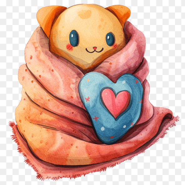 cute blanket clipart