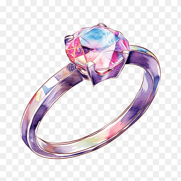 Exquisite wedding ring clipart