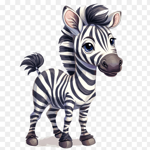 cute cartoon zebra
