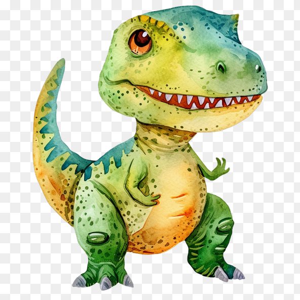 watercolor t rex clipart