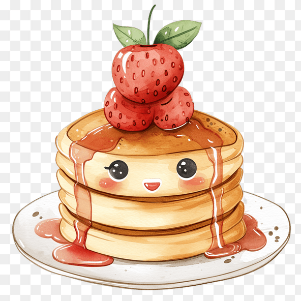 cartoon pancake clipart