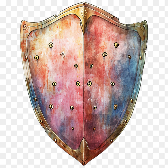 rusty shield clipart