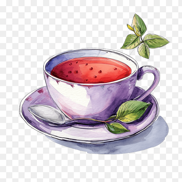 watercolor teacup clipart